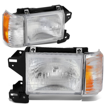 FAROS 87-91 FORD BRONCO, F-150, F-250, F-350 - 9004 HIGH / LOW BEAM / 1157A TURN SIGNAL - CHROME HOUSING