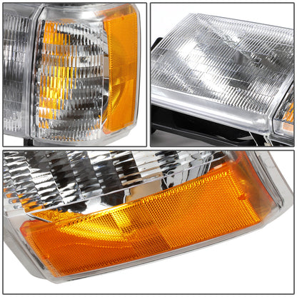FAROS 87-91 FORD BRONCO, F-150, F-250, F-350 - 9004 HIGH / LOW BEAM / 1157A TURN SIGNAL - CHROME HOUSING