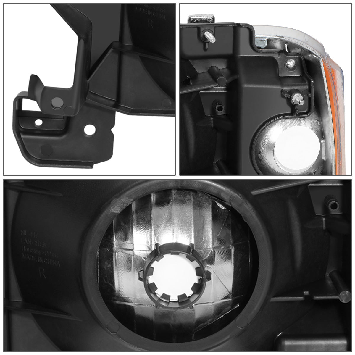 FAROS 87-91 FORD BRONCO, F-150, F-250, F-350 - 9004 HIGH / LOW BEAM / 1157A TURN SIGNAL - CHROME HOUSING