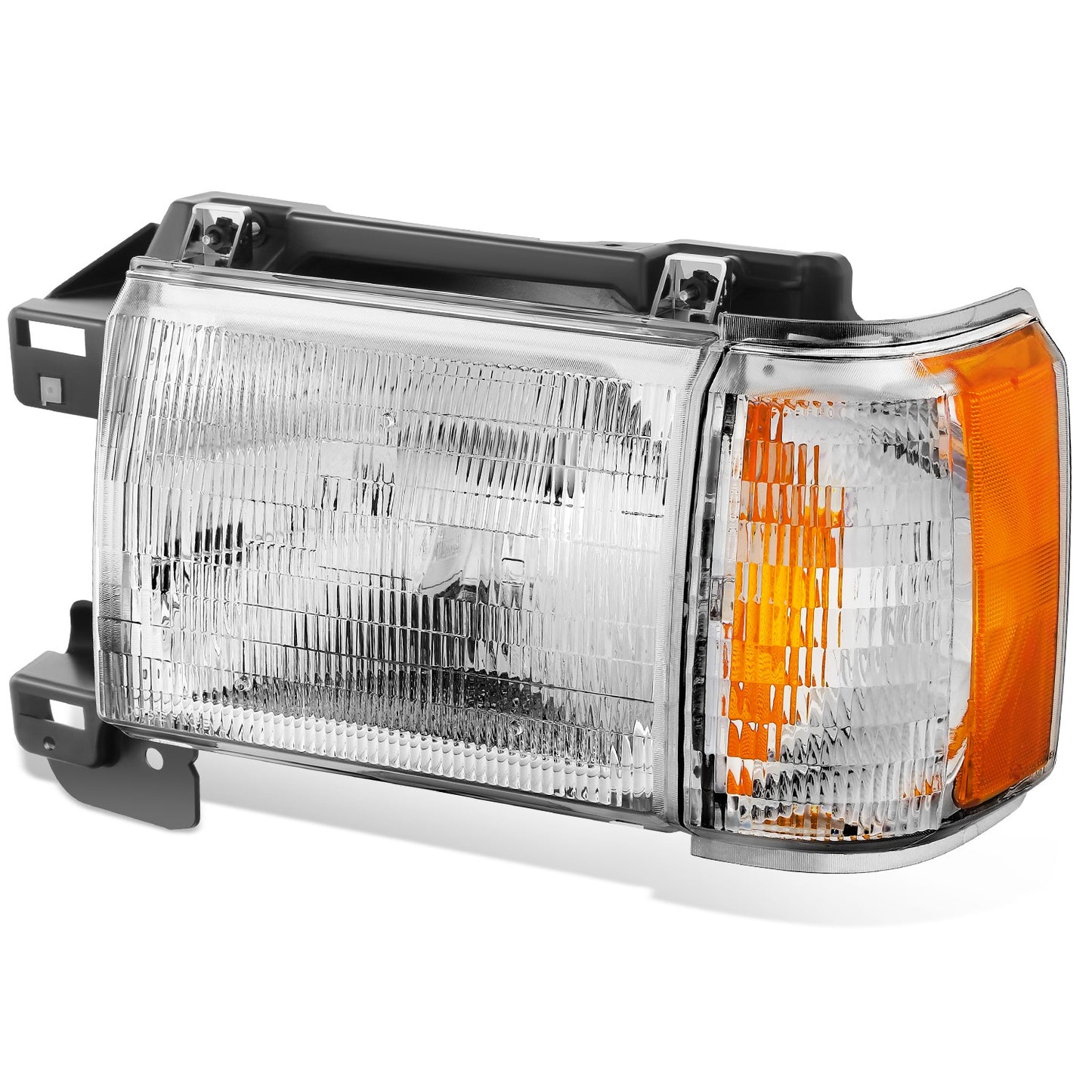 FAROS 87-91 FORD BRONCO, F-150, F-250, F-350 - 9004 HIGH / LOW BEAM / 1157A TURN SIGNAL - CHROME HOUSING