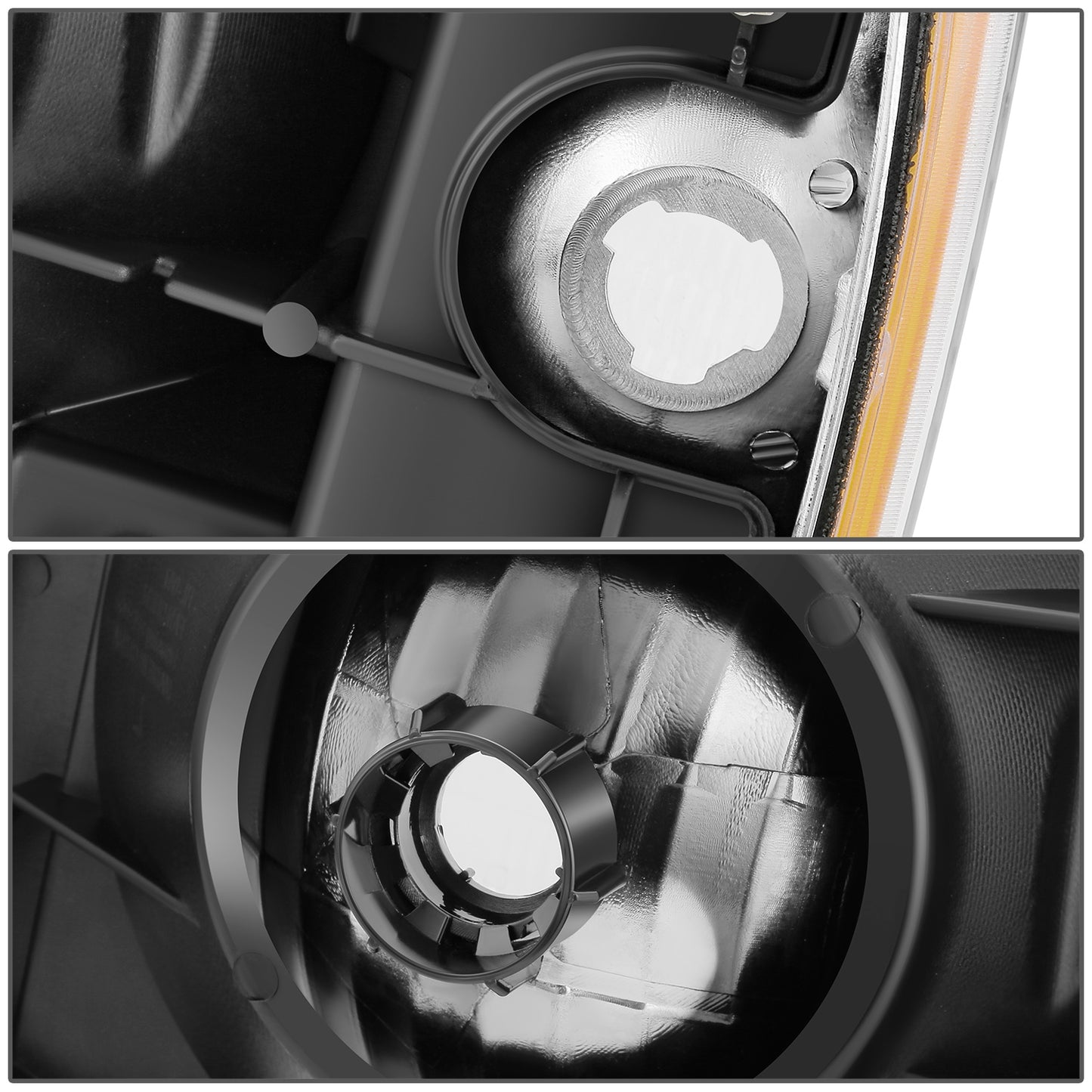 FAROS 87-91 FORD BRONCO, F-150, F-250, F-350 - 9004 HIGH / LOW BEAM / 1157A TURN SIGNAL - CHROME HOUSING