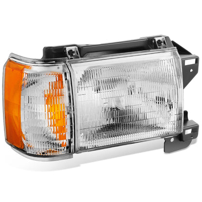 FAROS 87-91 FORD BRONCO, F-150, F-250, F-350 - 9004 HIGH / LOW BEAM / 1157A TURN SIGNAL - CHROME HOUSING