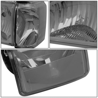 FAROS 87-91 FORD BRONCO, F-150, F-250, F-350 - 9004 HIGH / LOW BEAM / 1157A TURN SIGNAL - SMOKE HOUSING / CLEAR CORNER