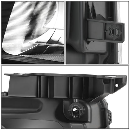 FAROS F-150 2009-2013//WHITE COVER, YELLOW REVERSE, BLACK TRIM FRAME NEAR AND FAR LIGHT WITH BLUE LIGHT BULB