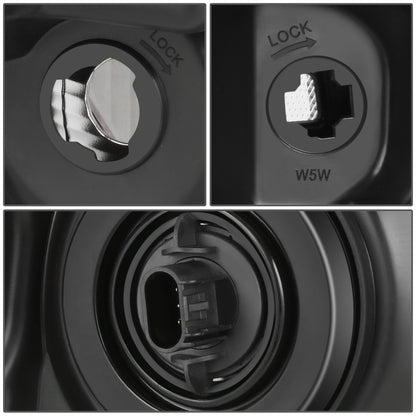 FAROS F-150 2009-2013//WHITE HOOD, WHITE REVERSE, BLACK TRIM FRAME NEAR AND FAR LIGHT WITH BLUE LIGHT BULB