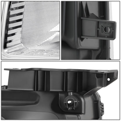 FAROS F-150 2009-2013//WHITE COVER, YELLOW REVERSE, BRIGHT FRAME NEAR AND FAR LIGHT WITH BLUE LIGHT BULB