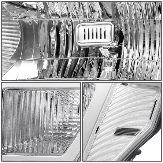 FAROS F-150 2009-2013//WHITE HOOD, WHITE BACK, BRIGHT FRAME LIGHT WITH BLUE LIGHT BULB