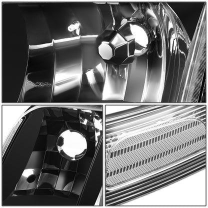 FAROS 98-05 FORD CROWN VICTORIA HEAD LIGHT AND  CORNER LIGHT BLACK WITH CLEAR