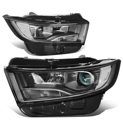 FAROS 15-18 FORD EDGE - FITS MODELS W/ HALOGEN HEADLIGHTS - PROJECTOR LOW BEAM - 9005 HIGH / H7 LOW BEAM - BLACK HOUSING / CLEAR CORNER