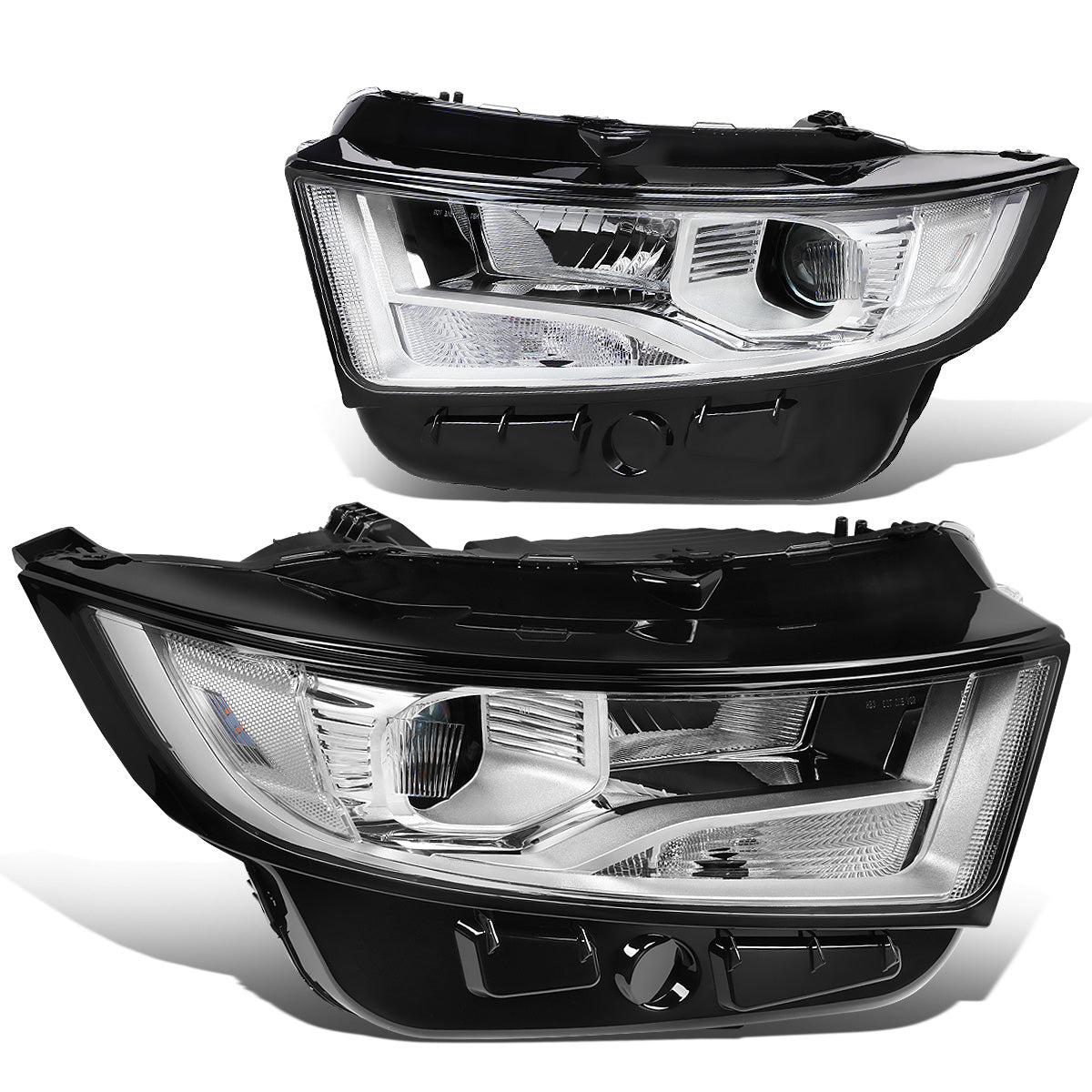 FAROS 15-18 FORD EDGE - FITS MODELS W/ HALOGEN HEADLIGHTS - PROJECTOR LOW BEAM - 9005 HIGH / H7 LOW BEAM - CHROME HOUSING / CLEAR CORNER