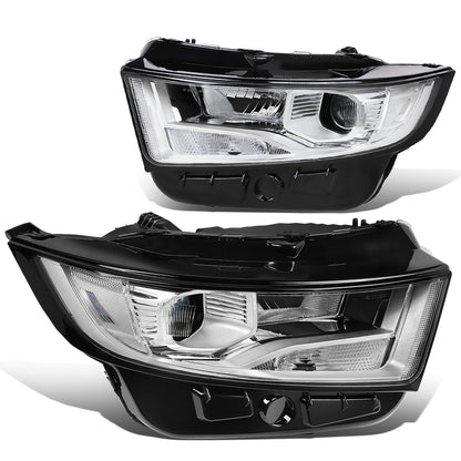FAROS 15-18 FORD EDGE - FITS MODELS W/ HALOGEN HEADLIGHTS - PROJECTOR LOW BEAM - 9005 HIGH / H7 LOW BEAM - CHROME HOUSING / CLEAR CORNER