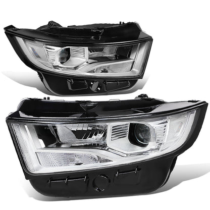 FAROS 15-18 FORD EDGE - FITS MODELS W/ HALOGEN HEADLIGHTS - PROJECTOR LOW BEAM - 9005 HIGH / H7 LOW BEAM - CHROME HOUSING / CLEAR CORNER