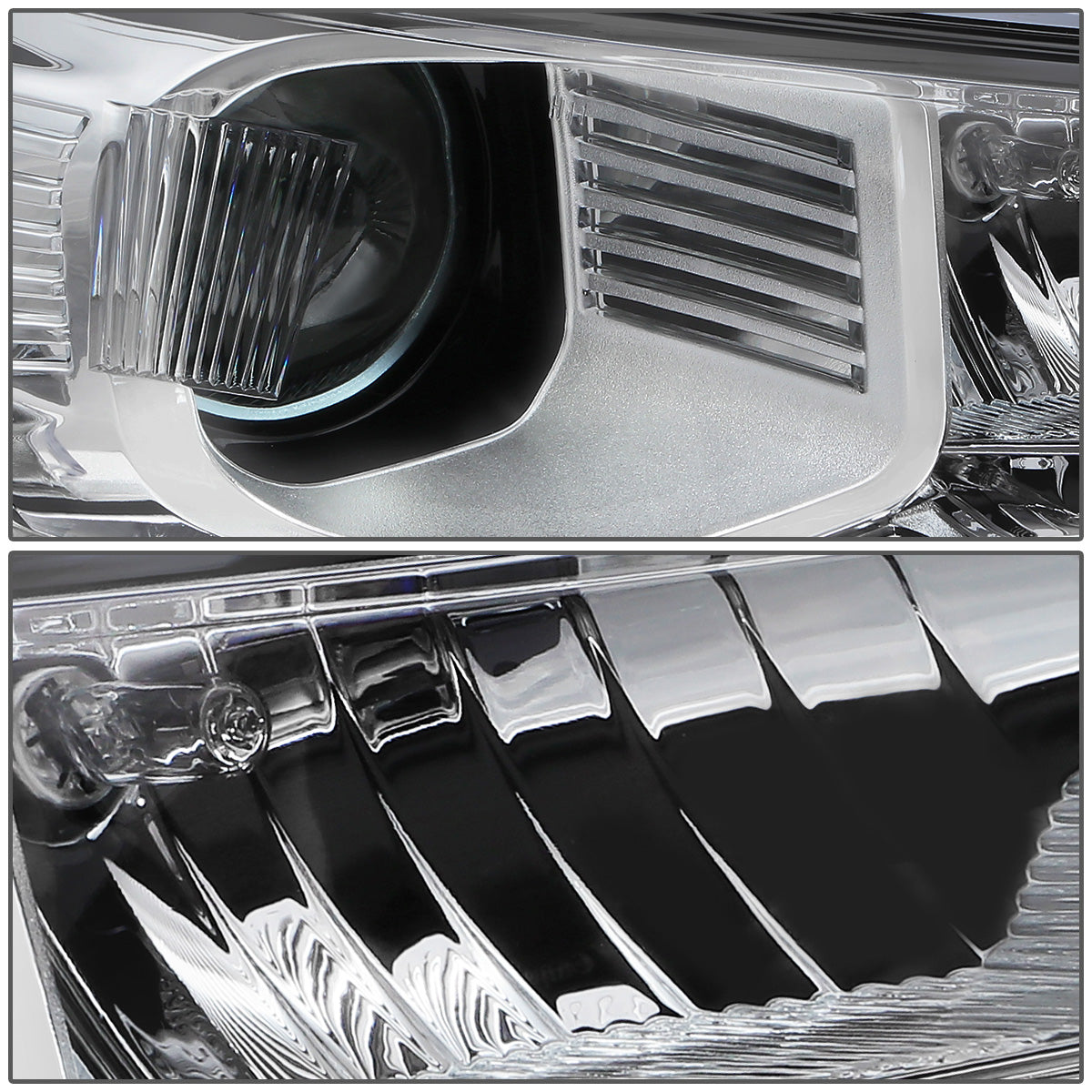 FAROS 15-18 FORD EDGE - FITS MODELS W/ HALOGEN HEADLIGHTS - PROJECTOR LOW BEAM - 9005 HIGH / H7 LOW BEAM - CHROME HOUSING / CLEAR CORNER