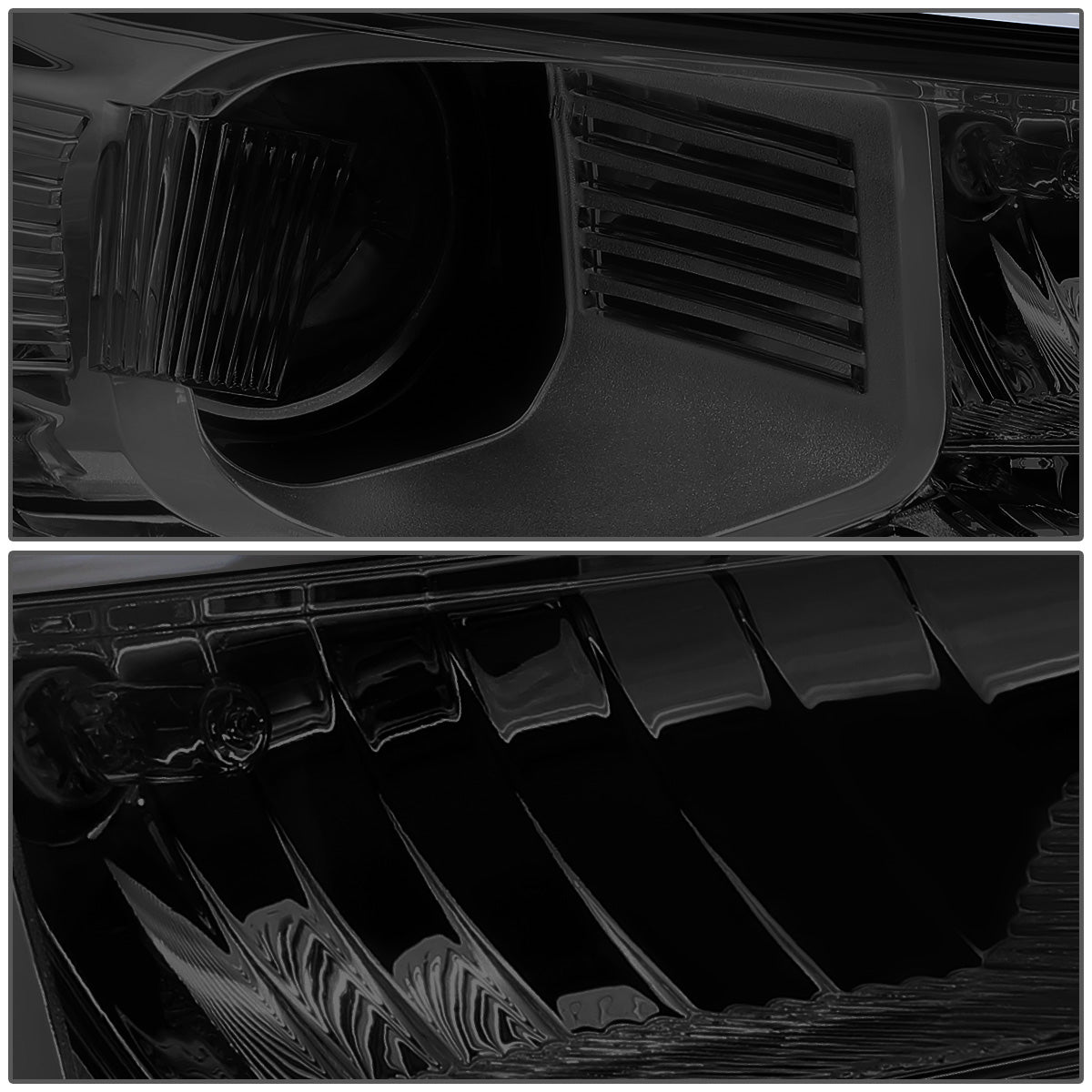 FAROS 15-18 FORD EDGE - FITS MODELS W/ HALOGEN HEADLIGHTS - PROJECTOR LOW BEAM - 9005 HIGH / H7 LOW BEAM - SMOKE HOUSING / CLEAR CORNER