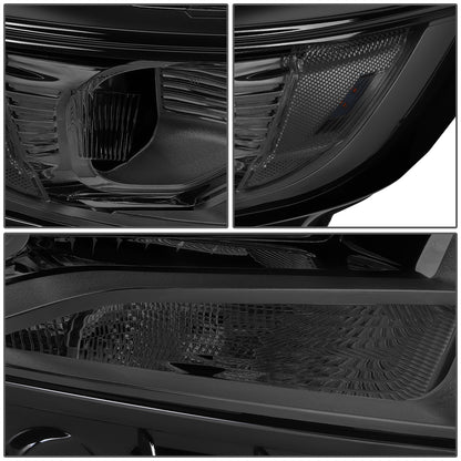 FAROS 15-18 FORD EDGE - FITS MODELS W/ HALOGEN HEADLIGHTS - PROJECTOR LOW BEAM - 9005 HIGH / H7 LOW BEAM - SMOKE HOUSING / CLEAR CORNER