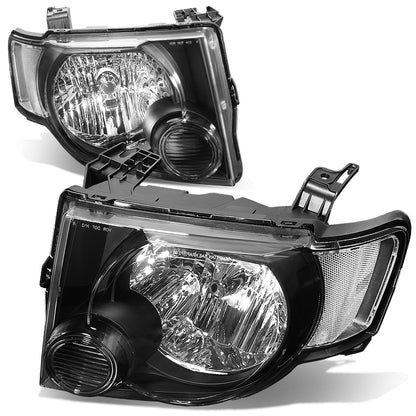 FAROS 08-12 FORD ESCAPE 4-DOOR - H13 LOW BEAM / HIGH BEAM - BLACK HOUSING / CLEAR CORNER