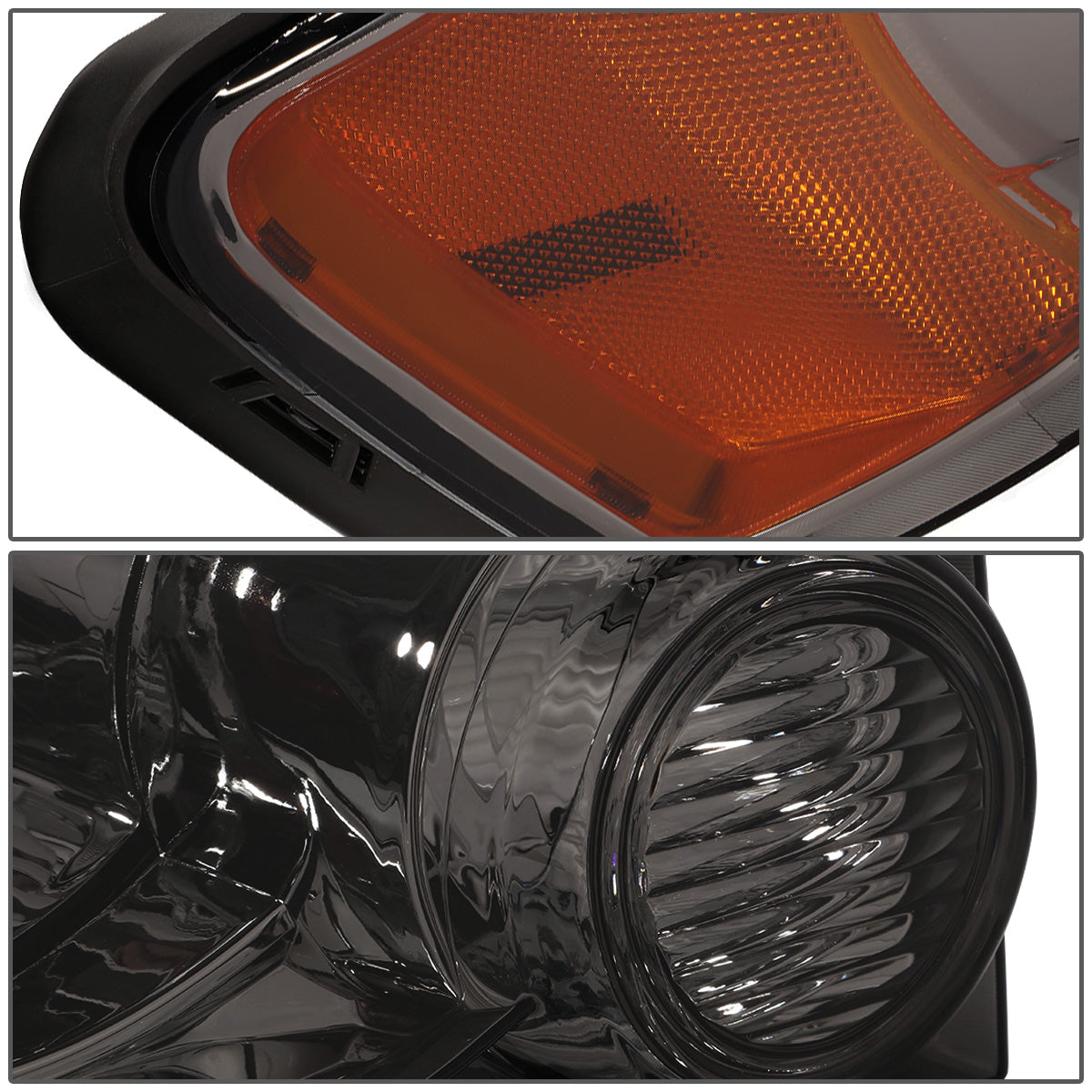 FAROS 08-12 FORD ESCAPE 4-DOOR - H13 LOW BEAM / HIGH BEAM - SMOKE HOUSING / AMBER CORNER