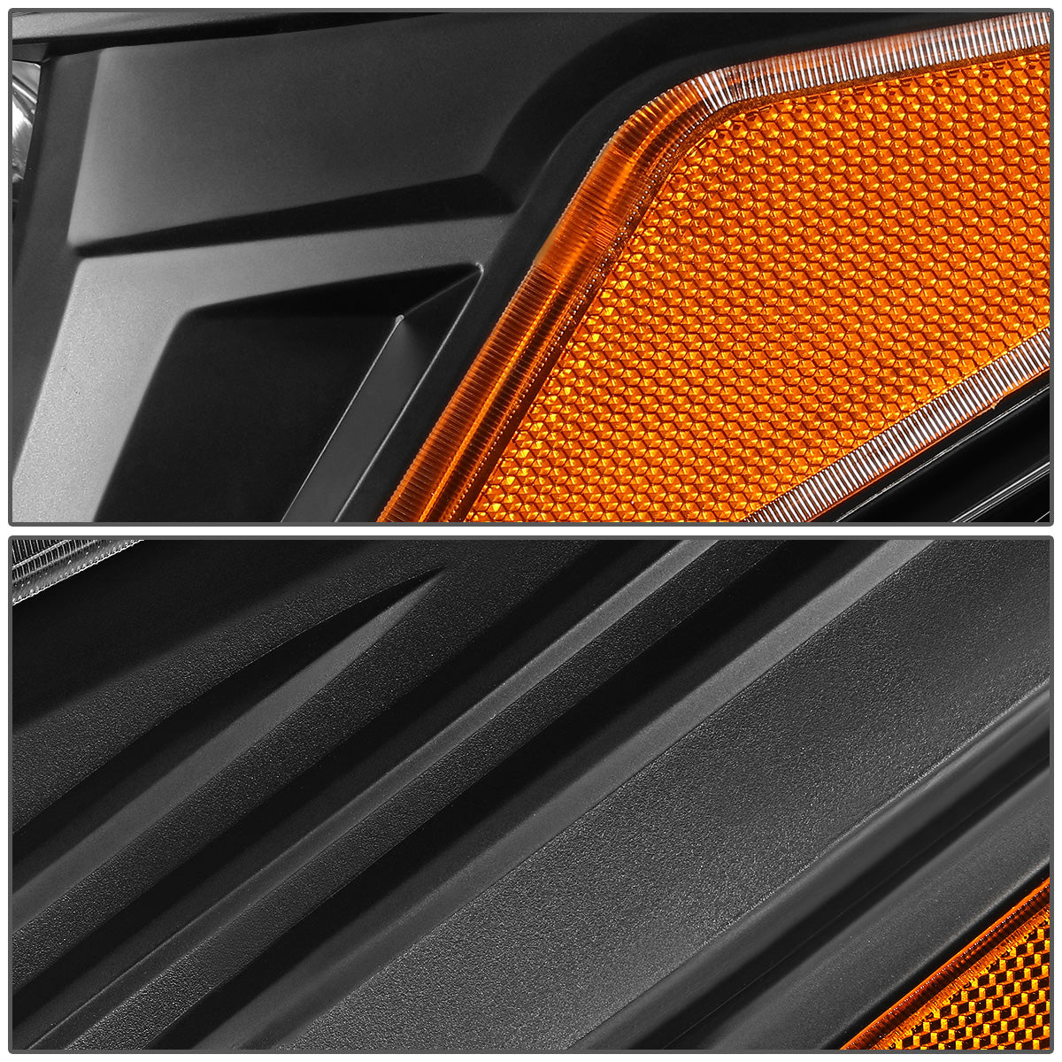 FAROS 13-16 FORD ESCAPE 4-DOOR - H11 LOW BEAM / 9005 HIGH BEAM - BLACK HOUSING / AMBER CORNER