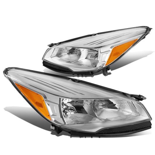 FAROS 13-16 FORD ESCAPE 4-DOOR - H11 LOW BEAM / 9005 HIGH BEAM - CHROME HOUSING / AMBER CORNER