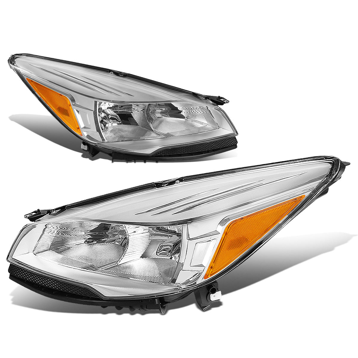 FAROS 13-16 FORD ESCAPE 4-DOOR - H11 LOW BEAM / 9005 HIGH BEAM - CHROME HOUSING / AMBER CORNER