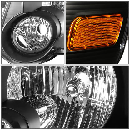 FAROS 06-10 FORD EXPLORER / 07-10 EXPLORER SPORT TRAC 4-DOOR - H13 LOW BEAM / HIGH BEAM - BLACK HOUSING / AMBER CORNER