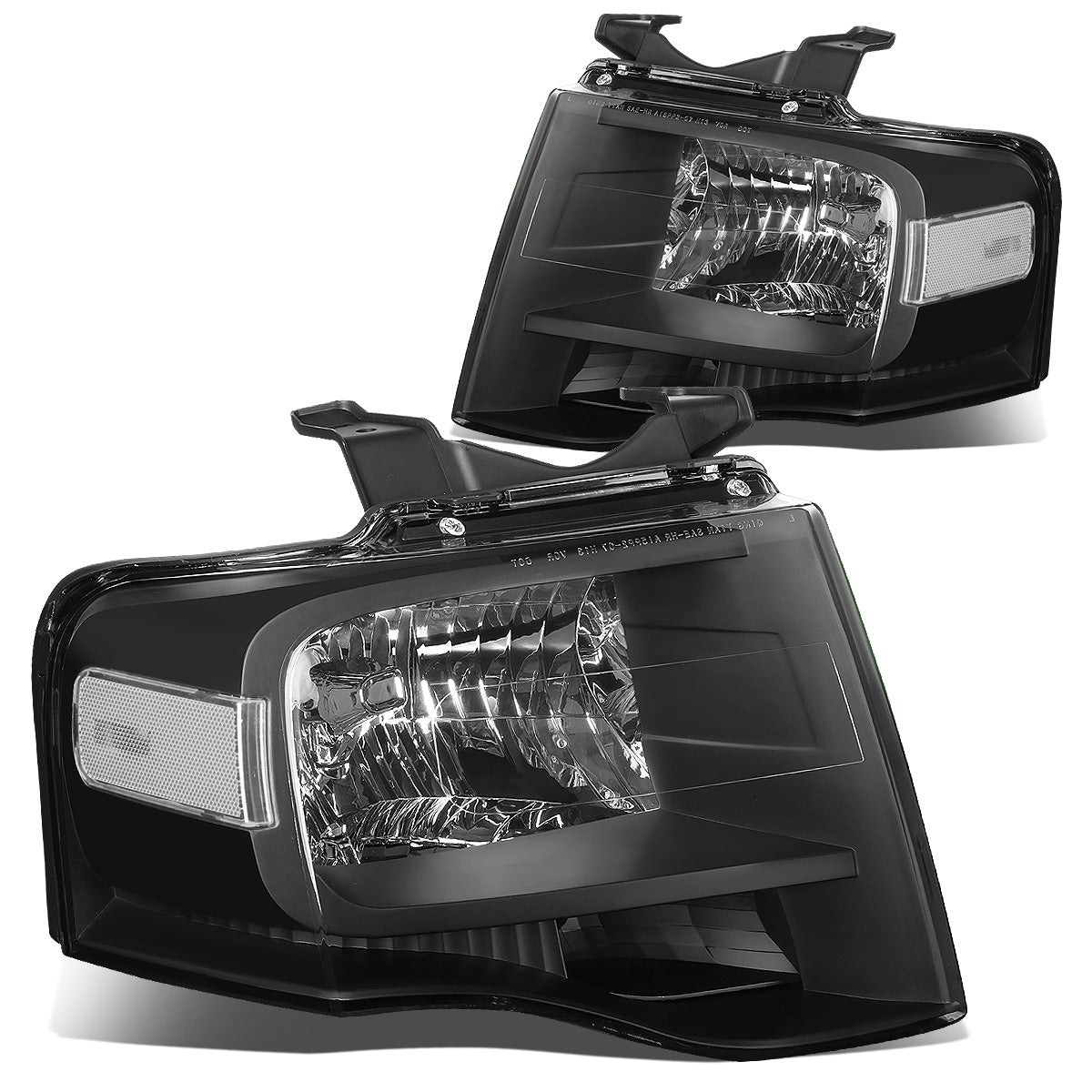 FAROS 07-14 FORD EXPEDITION 4-DOOR - H13 LOW BEAM / HIGH BEAM - BLACK HOUSING / CLEAR CORNER