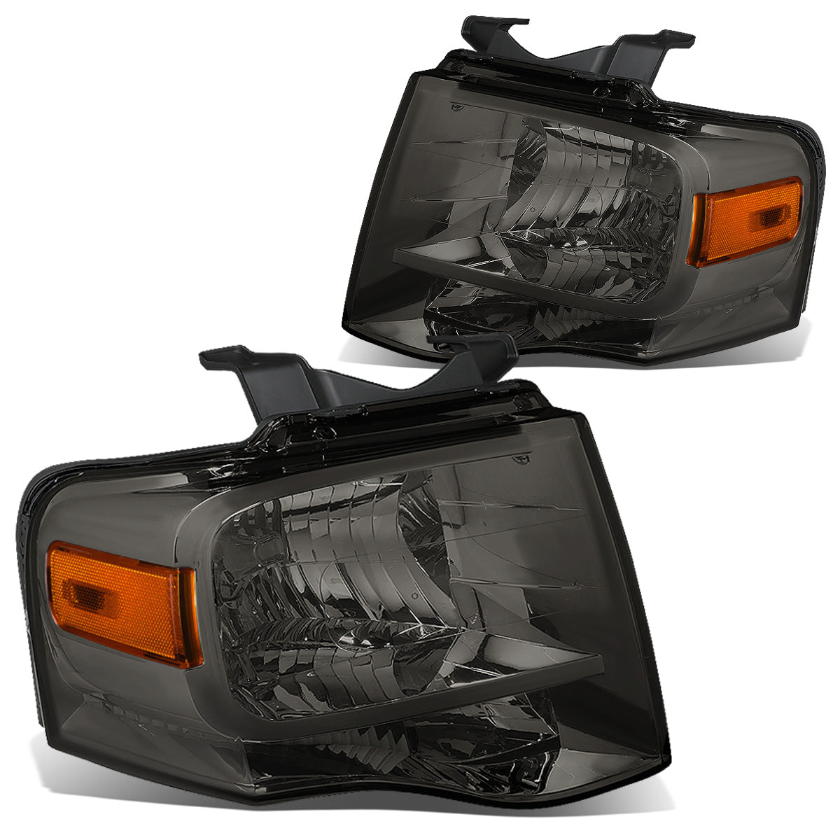 FAROS 07-14 FORD EXPEDITION 4-DOOR - H13 LOW BEAM / HIGH BEAM - SMOKE HOUSING / AMBER CORNER