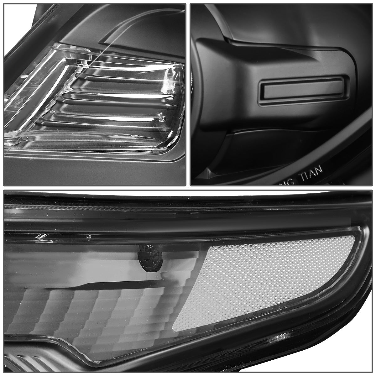 FAROS 11-15 FORD EXPLORER 4-DOOR - PROJECTOR - H7 LOW BEAM / HIGH BEAM - BLACK HOUSING / CLEAR CORNER