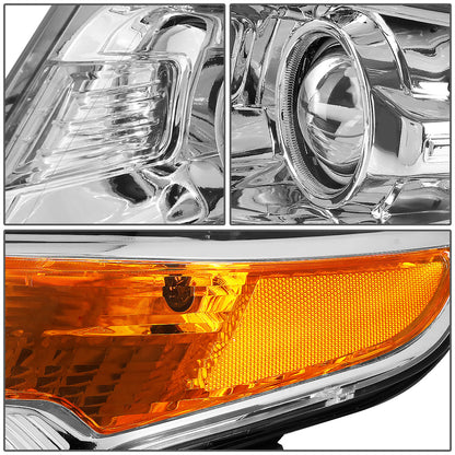 FAROS 11-15 FORD EXPLORER 4-DOOR - PROJECTOR - H7 LOW BEAM / HIGH BEAM - CHROME HOUSING / AMBER CORNER