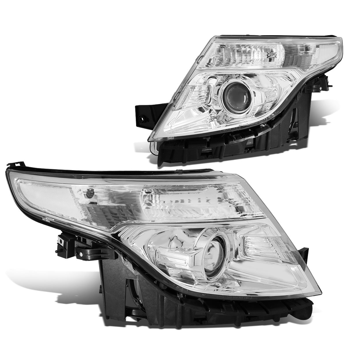 FAROS 11-15 FORD EXPLORER 4-DOOR - PROJECTOR - H7 LOW BEAM / HIGH BEAM - CHROME HOUSING / CLEAR CORNER