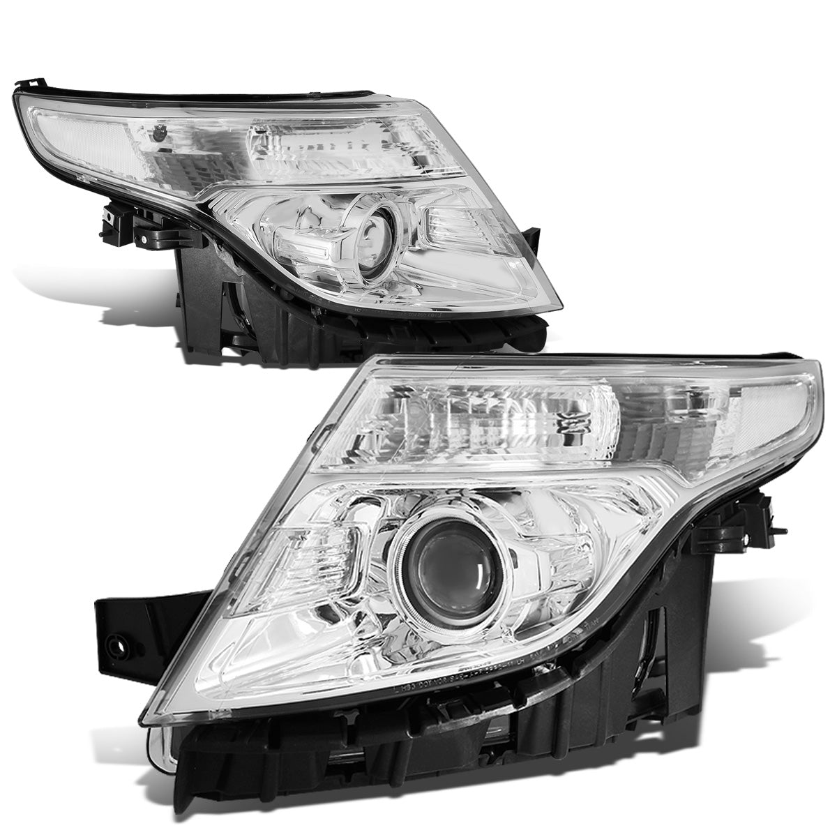 FAROS 11-15 FORD EXPLORER 4-DOOR - PROJECTOR - H7 LOW BEAM / HIGH BEAM - CHROME HOUSING / CLEAR CORNER