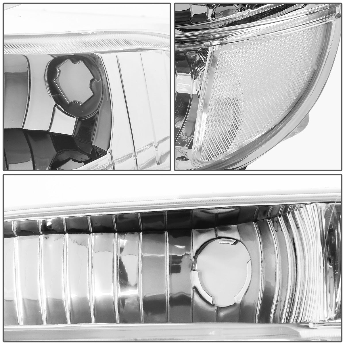 FAROS 95-01 FORD EXPLORER / 1997 MERCURY MOUNTAINEER 2/4-DOOR - 4PC - 9007 LOW BEAM / HIGH BEAM - CHROME HOUSING / CLEAR CORNER