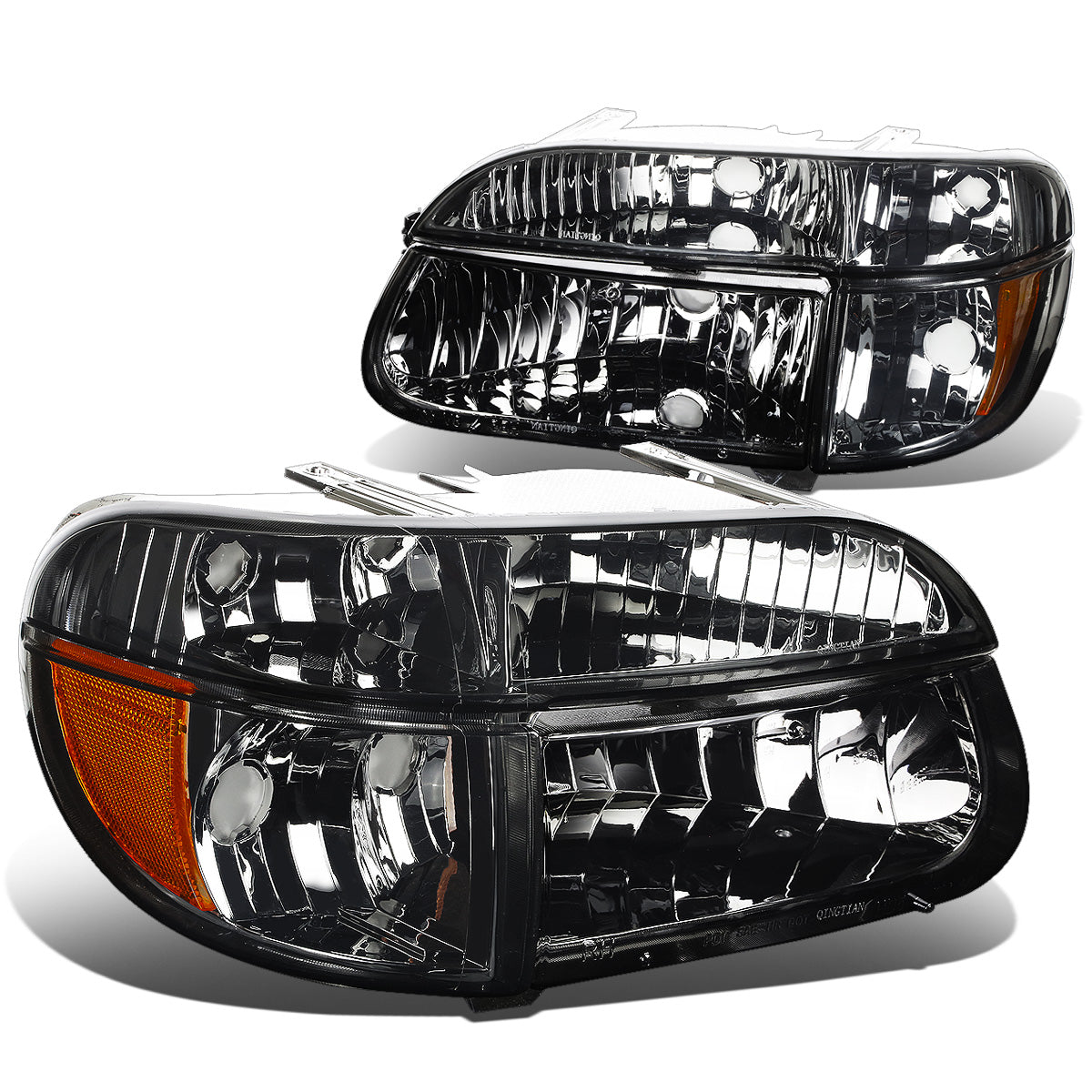 FAROS 95-01 FORD EXPLORER / 1997 MERCURY MOUNTAINEER 2/4-DOOR - 4PC - 9007 LOW BEAM / HIGH BEAM - SMOKE HOUSING / AMBER CORNER