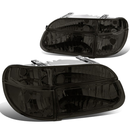 FAROS 95-01 FORD EXPLORER / 1997 MERCURY MOUNTAINEER 2/4-DOOR - 4PC - 9007 LOW BEAM / HIGH BEAM - SMOKE HOUSING / CLEAR CORNER