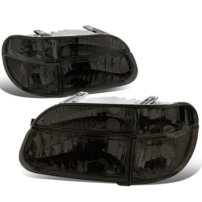 FAROS 95-01 FORD EXPLORER / 1997 MERCURY MOUNTAINEER 2/4-DOOR - 4PC - 9007 LOW BEAM / HIGH BEAM - SMOKE HOUSING / CLEAR CORNER