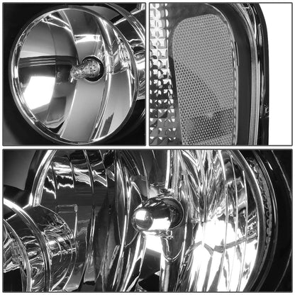 FAROS 03-06 FORD EXPEDITION 4-DOOR - 9006 LOW BEAM / 9005 HIGH BEAM - BLACK HOUSING / CLEAR CORNER