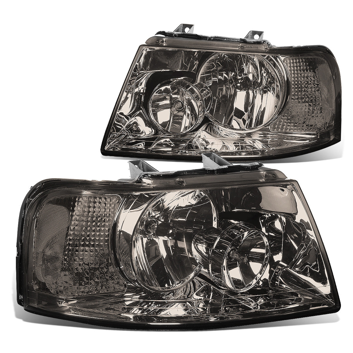 FAROS 03-06 FORD EXPEDITION 4-DOOR - 9006 LOW BEAM / 9005 HIGH BEAM - SMOKE HOUSING / CLEAR CORNER