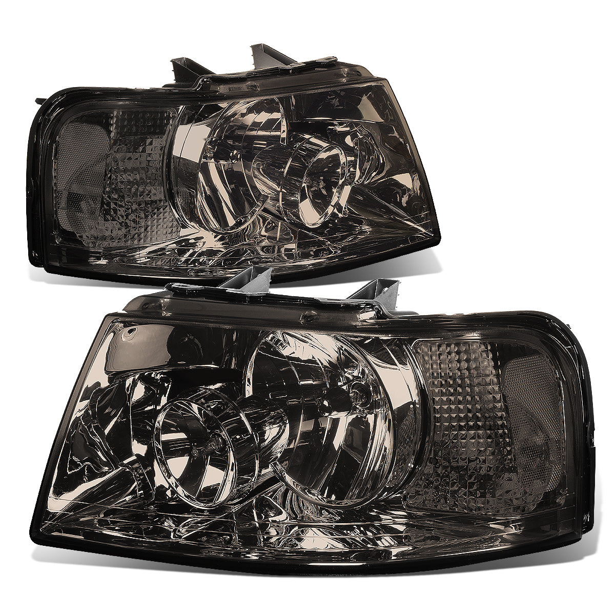 FAROS 03-06 FORD EXPEDITION 4-DOOR - 9006 LOW BEAM / 9005 HIGH BEAM - SMOKE HOUSING / CLEAR CORNER