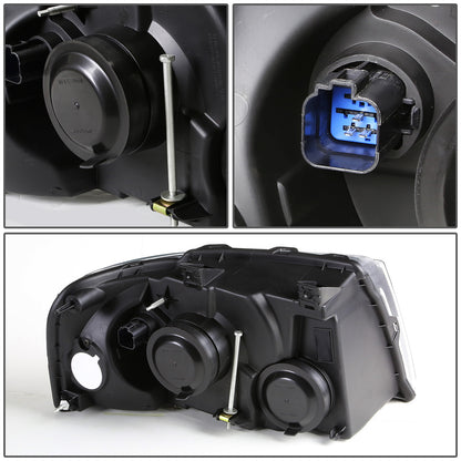 FAROS 03-06 FORD EXPEDITION 4-DOOR - 9006 LOW BEAM / 9005 HIGH BEAM - SMOKE HOUSING / CLEAR CORNER