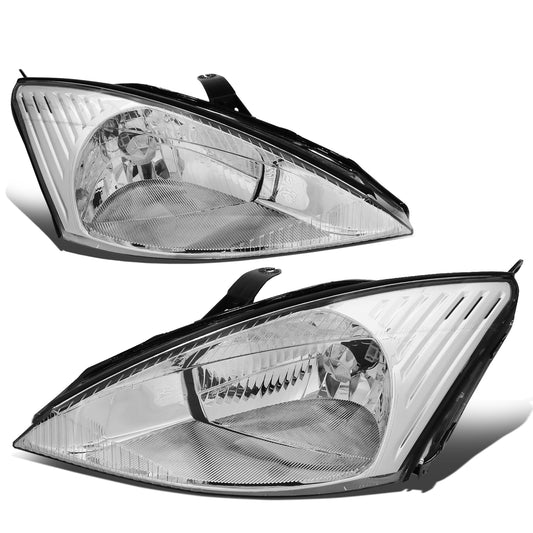 FAROS 03-04 FORD FOCUS -  OE STYLE - H13 HIGH/LOW BEAM - CHROME HOUSING / CLEAR CORNER