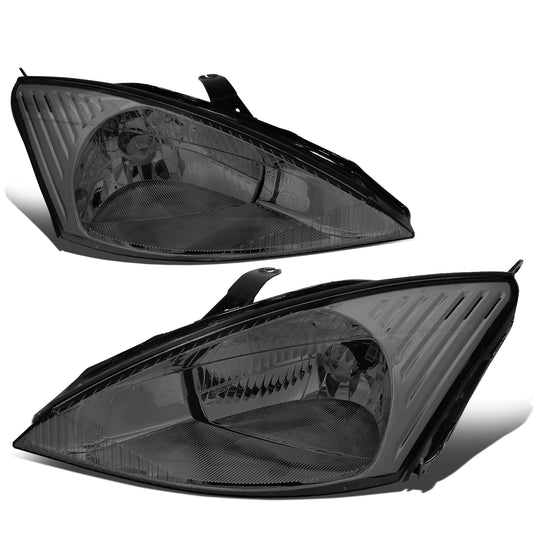 FAROS 03-04 FORD FOCUS -  OE STYLE - H13 HIGH/LOW BEAM - CHROME HOUSING / SMOKED LENS / CLEAR CORNER