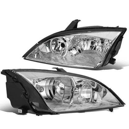 FAROS 05-07 FORD FOCUS - OE STYLE - CHROME HOUSING / CLEAR CORNER - 9007 LOW BEAM / HIGH BEAM