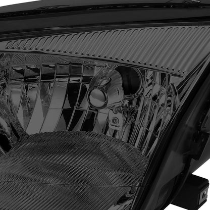 FAROS 05-07 FORD FOCUS - OE STYLE - CHROME HOUSING / SMOKED LENS / CLEAR CORNER - 9007 LOW BEAM / HIGH BEAM