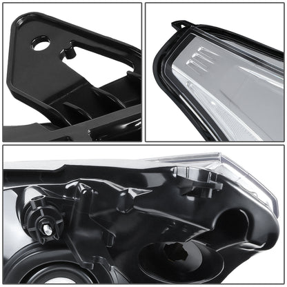 FAROS 08-11 FORD FOCUS - OE STYLE - H13 HIGH/LOW BEAM / 168 SIDE MARKER - FITS SEDAN / COUPE MODELS - CHROME HOUSING / CLEAR CORNER