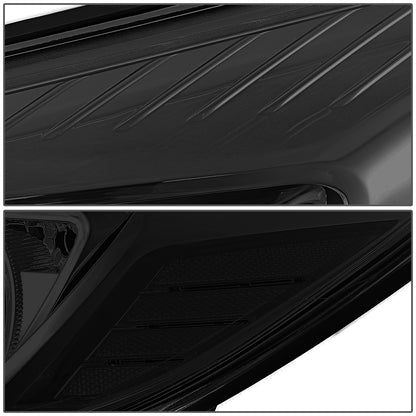 FAROS 12-14 FORD FOCUS 4-DOOR - FITS MODELS WITH HALOGEN HEADLIGHTS - H7 LOW BEAM / H1 HIGH BEAM - SMOKE HOUSING / CLEAR CORNER