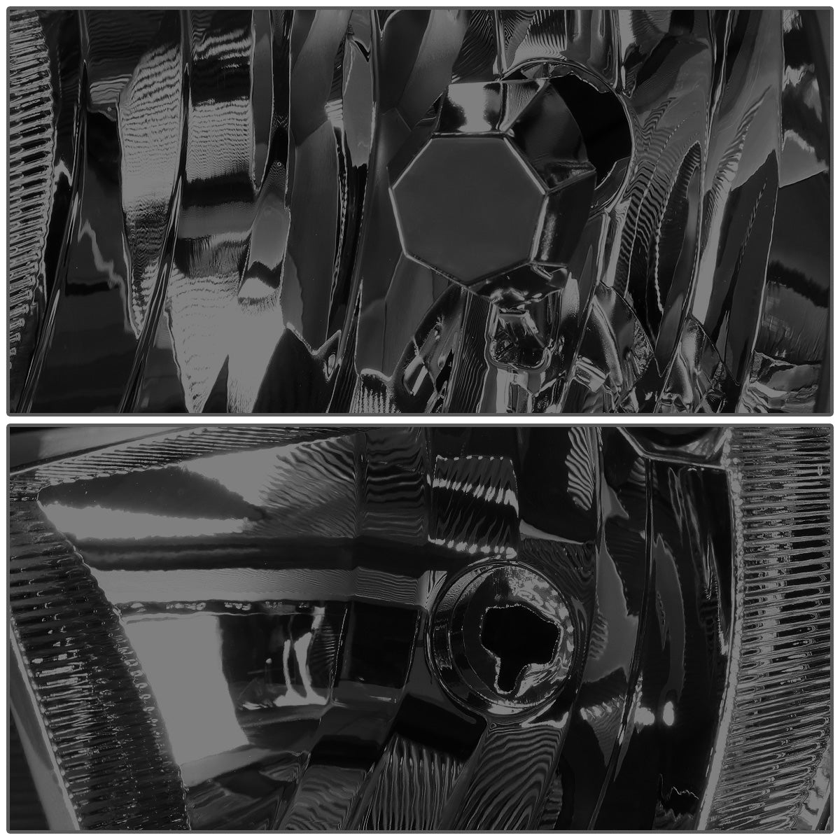 FAROS 15-17 FORD FOCUS 4-DOOR - FITS HALOGEN AND NON-ELECTRIC MODELS ONLY - H11 LOW BEAM / H1 HIGH BEAM - BLACK HOUSING / SMOKE LENS / AMBER CORNER