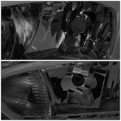 FAROS 15-17 FORD FOCUS 4-DOOR - FITS HALOGEN AND NON-ELECTRIC MODELS ONLY - H11 LOW BEAM / H1 HIGH BEAM - SMOKE HOUSING / AMBER CORNER