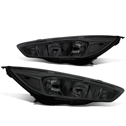 FAROS 15-17 FORD FOCUS 4-DOOR - FITS HALOGEN AND NON-ELECTRIC MODELS ONLY - H11 LOW BEAM / H1 HIGH BEAM - SMOKE HOUSING / CLEAR CORNER
