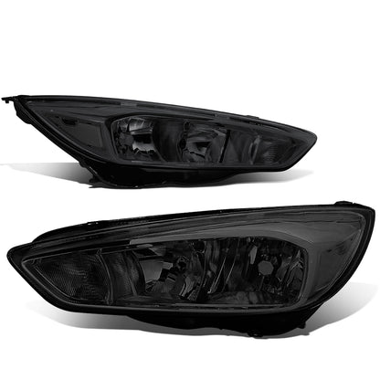 FAROS 15-17 FORD FOCUS 4-DOOR - FITS HALOGEN AND NON-ELECTRIC MODELS ONLY - H11 LOW BEAM / H1 HIGH BEAM - SMOKE HOUSING / CLEAR CORNER