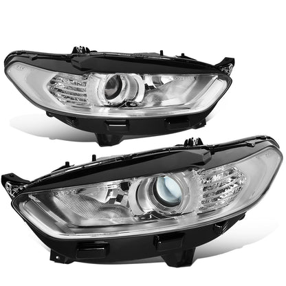 FAROS 13-16 FORD FUSION - PROJECTOR - OE STYLE - H11 LOW BEAM / H7 HIGH BEAM - CHROME HOUSING / CLEAR CORNER